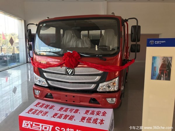 普遍接近12万 康明斯动力4米2轻卡导购新车到店 福州福田欧马可3载货车11.6万